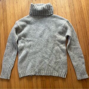 J. Crew Gray Turtleneck Sweater 100% wool
